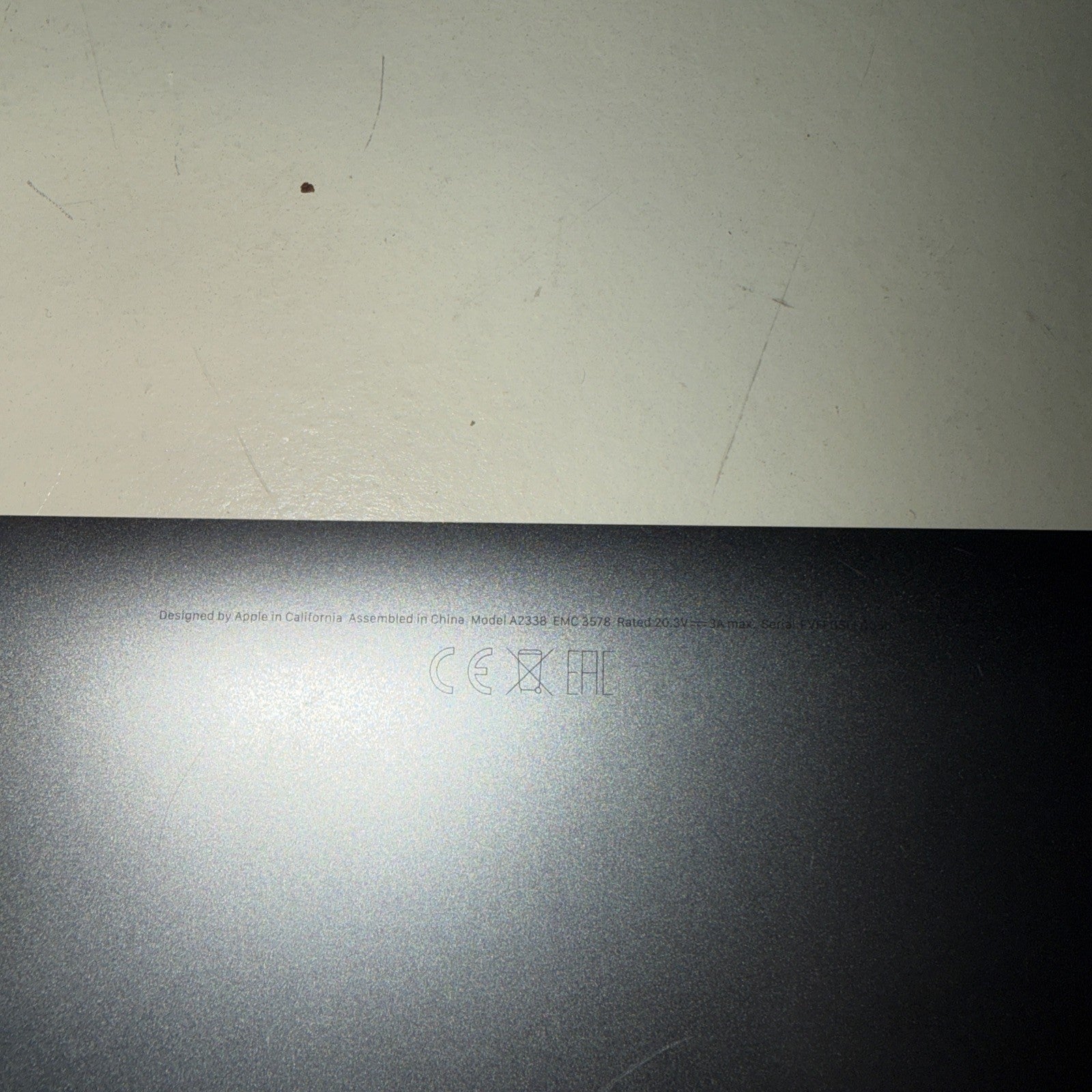 Genuine Apple MacBook Pro 13” M1 A2338 2020  Base Bottom Plate Cover Space grey