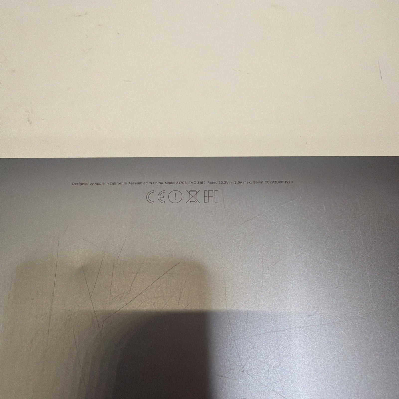 Apple MacBook Pro 13" 2016 A1708 Base Bottom Case/Cover 613-03578-10 Space Grey