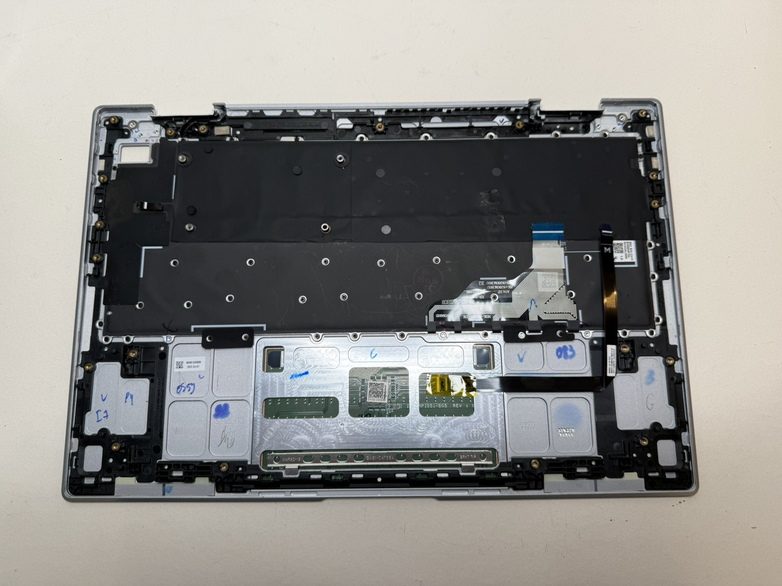 Samsung Galaxy Book2 360 NP730QED, NP730QFG Palmrest UK Keyboard BA98-03321B