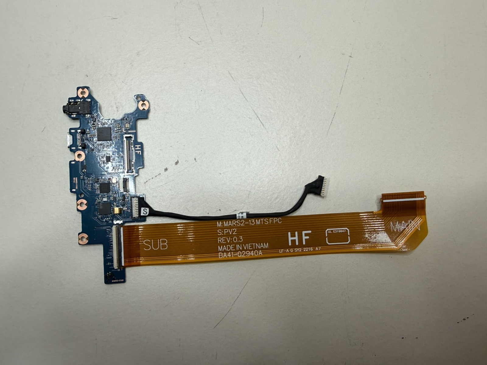 Samsung Galaxy Book2 Pro 360 NP930QED USB Card Audio Board & Cable BA41-02941A