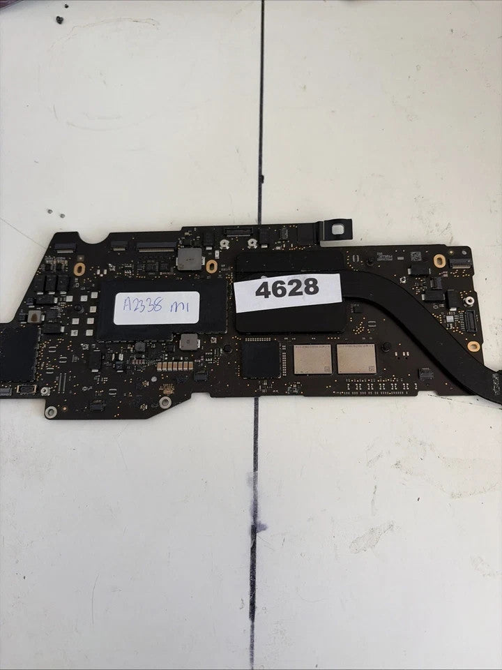 Apple MacBook Pro 13" M1 2020 Logic Board A2338 Turns On, Parts or Repair, Lock