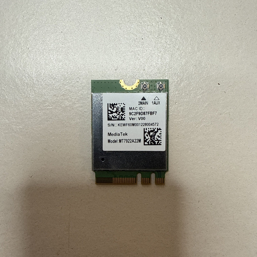 Genuine MediaTek MT7922 A22M RZ616 Wi-Fi 6E 802.11ax m.2 NGFF Card with BT v5.2