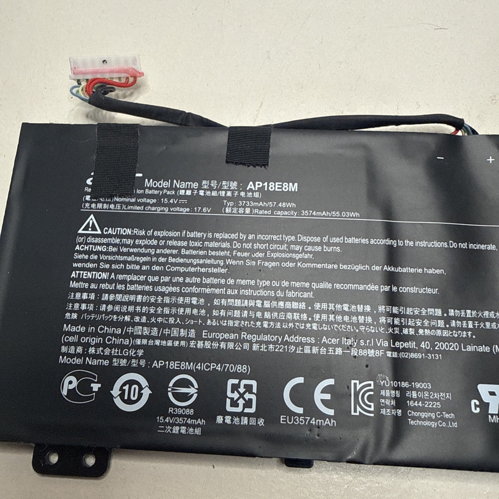 AP18E7M AP18E8M Battery For Acer Predator Helios 300 PH315-52 PH317-53
