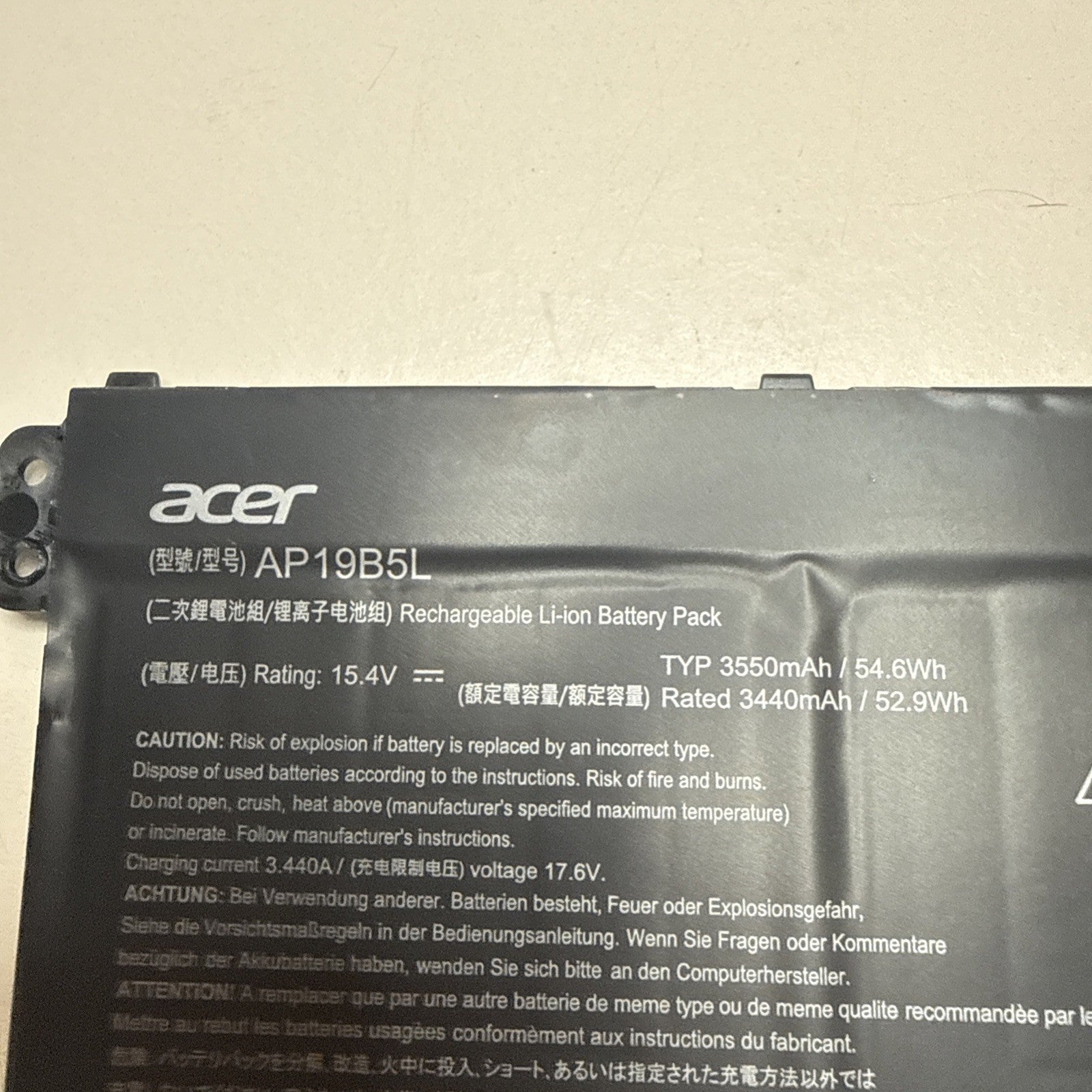 Acer AP20CBL Genuine Battery 53Wh 11.55V for Aspire A315-58 A515-45 A515-46