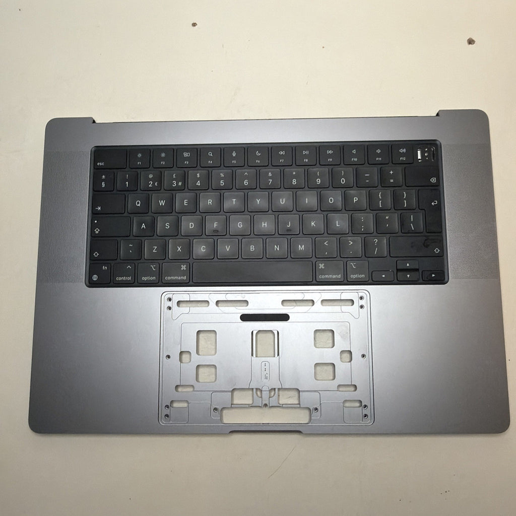 MacBook Pro 16" A2485 Palmrest UK Keyboard Top Cover Battery Grey 2021 EMC3651